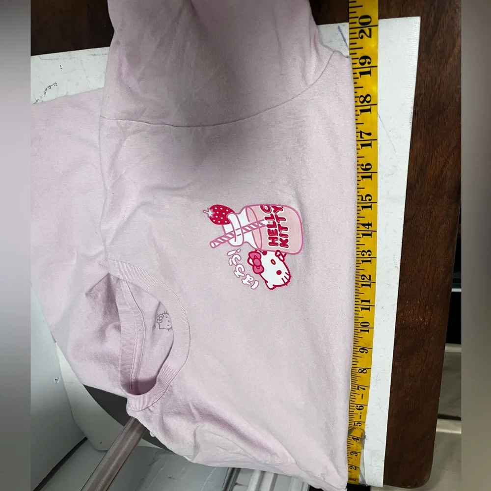 Hello Kitty Strawberry milk T-Shirt retro 90’s Y2K kawaii - Picture 15 of 15